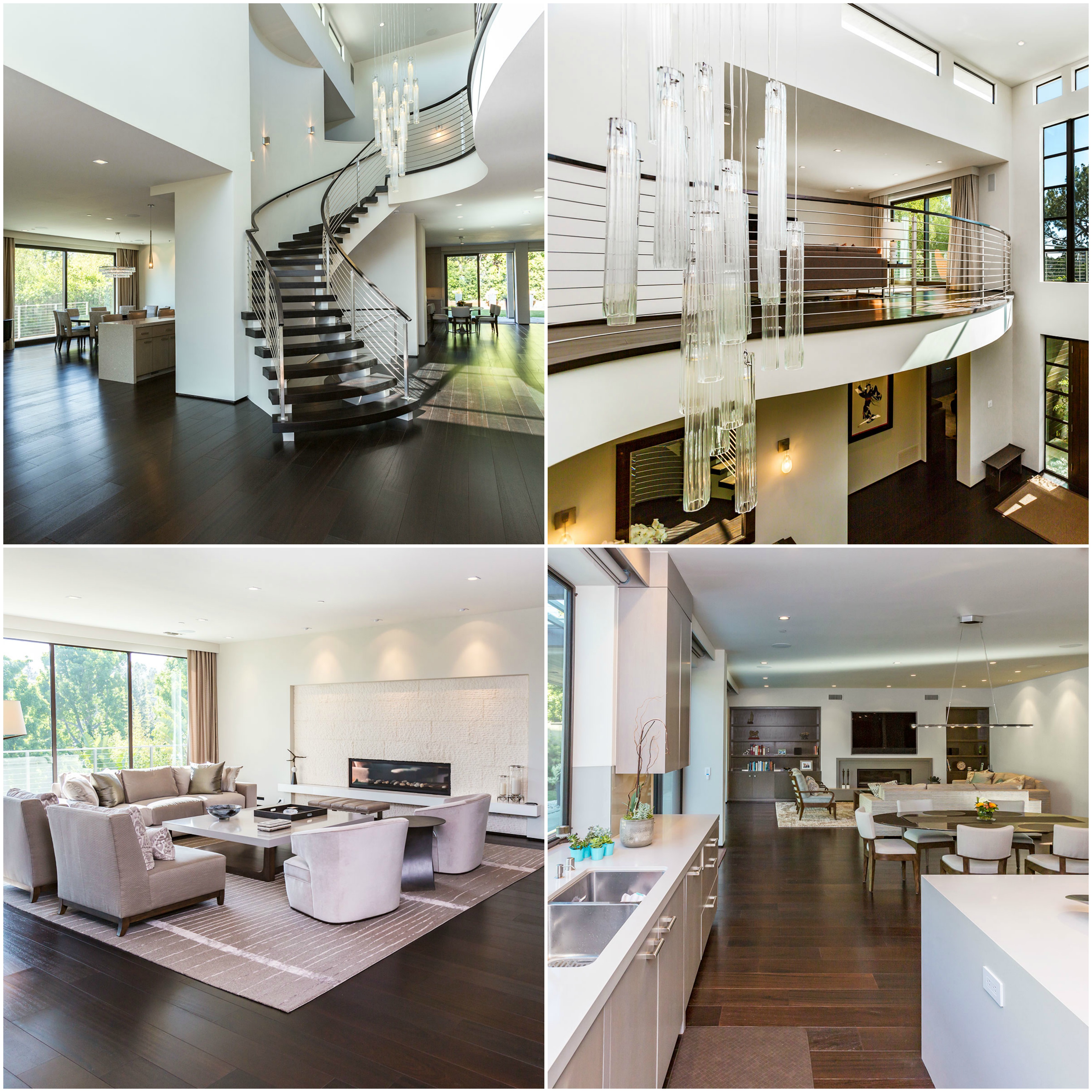 Wang house entry stair hall and main living area